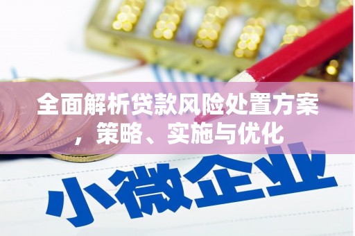 吉利全面解析贷款风险处置方案，策略、实施与优化